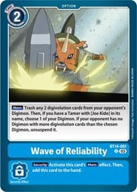 Wave of Reliability - Blast Ace - Digimon Card Game card