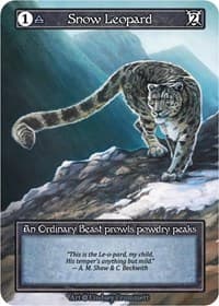 Snow Leopard (Foil) - Alpha - Sorcery: Contested Realm card