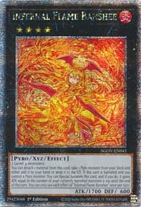 Infernal Flame Banshee (Quarter Century Secret Rare) - Age of Overlord - YuGiOh card