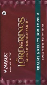 Universes Beyond: The Lord of the Rings: Tales of Middle-earth - Realms & Relics Box Topper Pack - Universes Beyond: The Lord of the Rings: Tales of Middle-earth - Magic: The Gathering card