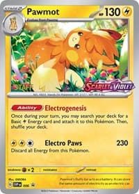Pawmot - 006 (Prerelease) [Staff] - SV: Scarlet & Violet Promo Cards - Pokemon card