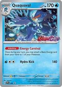 Quaquaval - 005 (Prerelease) [Staff] - SV: Scarlet & Violet Promo Cards - Pokemon card