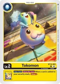 Tokomon - Blast Ace - Digimon Card Game card