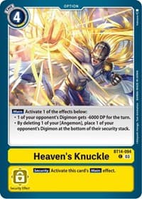 Heaven's Knuckle - Blast Ace - Digimon Card Game card