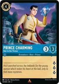 Prince Charming - Heir to the Throne - Rise of the Floodborn - Disney Lorcana card