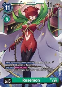 Rosemon - Blast Ace - Digimon Card Game card