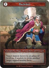Backstab (Foil) - Beta - Sorcery: Contested Realm card