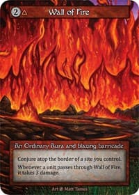 Wall of Fire - Beta - Sorcery: Contested Realm card