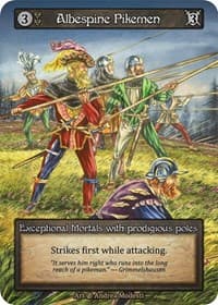 Albespine Pikemen - Beta - Sorcery: Contested Realm card