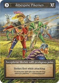 Albespine Pikemen (Foil) - Beta - Sorcery: Contested Realm card