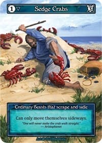 Sedge Crabs (Foil) - Beta - Sorcery: Contested Realm card