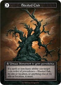 Blasted Oak (Foil) - Beta - Sorcery: Contested Realm card