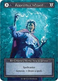 Apprentice Wizard (Foil) - Beta - Sorcery: Contested Realm card