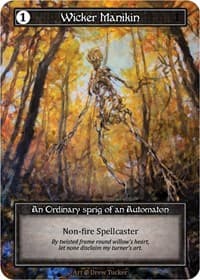 Wicker Manikin (Foil) - Beta - Sorcery: Contested Realm card