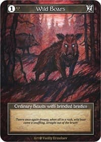 Wild Boars (Foil) - Beta - Sorcery: Contested Realm card