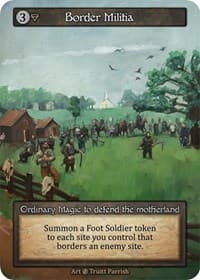 Border Militia - Beta - Sorcery: Contested Realm card