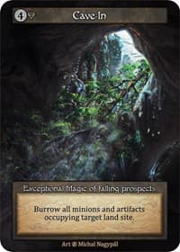Cave-In - Beta - Sorcery: Contested Realm card