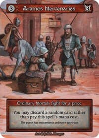 Aramos Mercenaries - Beta - Sorcery: Contested Realm card