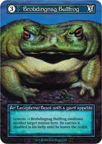 Brobdingnag Bullfrog (Foil) - Beta - Sorcery: Contested Realm card