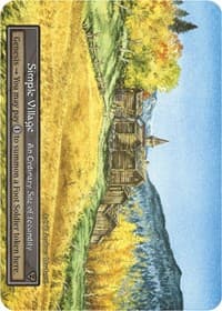 Simple Village (Foil) - Beta - Sorcery: Contested Realm card