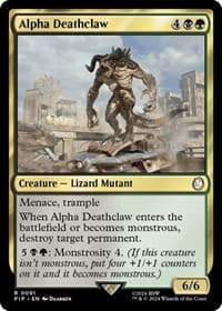 Alpha Deathclaw - Universes Beyond: Fallout - Magic: The Gathering card