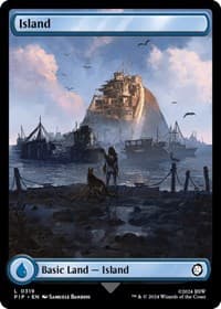 Island (0319) - Universes Beyond: Fallout - Magic: The Gathering card