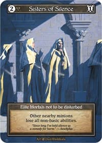Sisters of Silence (Foil) - Beta - Sorcery: Contested Realm card