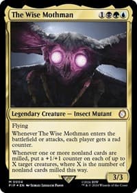 The Wise Mothman - Universes Beyond: Fallout - Magic: The Gathering card