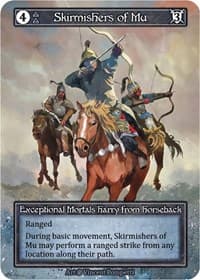 Skirmishers of Mu (Foil) - Beta - Sorcery: Contested Realm card