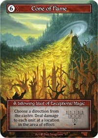 Cone of Flame (Foil) - Beta - Sorcery: Contested Realm card