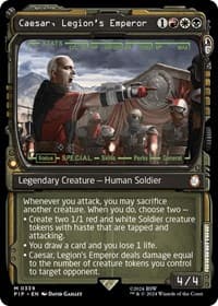 Caesar, Legion's Emperor (Showcase) - Universes Beyond: Fallout - Magic: The Gathering card