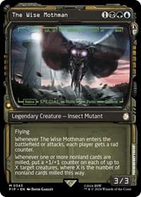The Wise Mothman (Showcase) - Universes Beyond: Fallout - Magic: The Gathering card