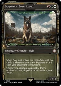 Dogmeat, Ever Loyal (Showcase) - Universes Beyond: Fallout - Magic: The Gathering card
