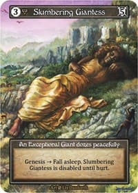 Slumbering Giantess (Foil) - Beta - Sorcery: Contested Realm card