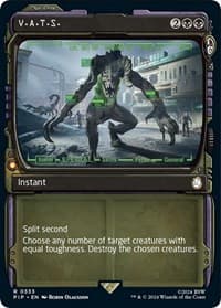 V.A.T.S. (Showcase) - Universes Beyond: Fallout - Magic: The Gathering card