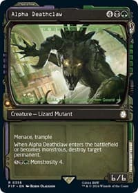 Alpha Deathclaw (Showcase) - Universes Beyond: Fallout - Magic: The Gathering card