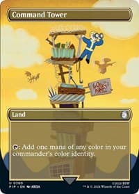 Command Tower (Borderless) - Universes Beyond: Fallout - Magic: The Gathering card