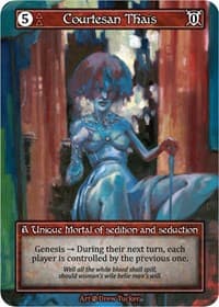 Courtesan Thaïs (Foil) - Beta - Sorcery: Contested Realm card