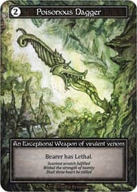 Poisonous Dagger (Foil) - Beta - Sorcery: Contested Realm card