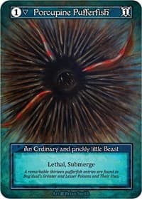 Porcupine Pufferfish (Foil) - Beta - Sorcery: Contested Realm card