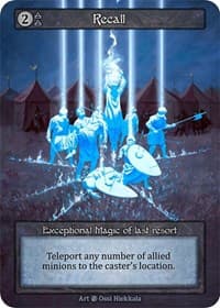 Recall - Beta - Sorcery: Contested Realm card