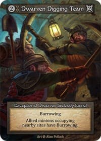 Dwarven Digging Team - Beta - Sorcery: Contested Realm card
