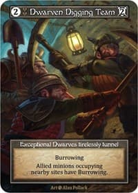 Dwarven Digging Team (Foil) - Beta - Sorcery: Contested Realm card