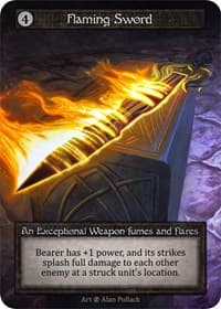 Flaming Sword - Beta - Sorcery: Contested Realm card