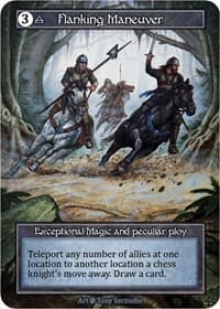 Flanking Maneuver (Foil) - Beta - Sorcery: Contested Realm card