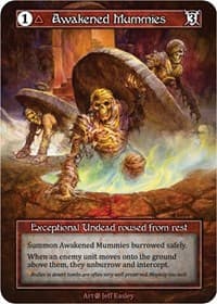 Awakened Mummies (Foil) - Beta - Sorcery: Contested Realm card