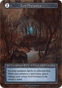 Evil Presence (Foil) - Beta - Sorcery: Contested Realm card