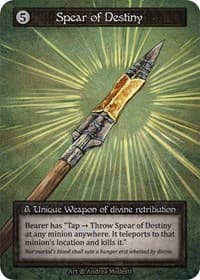 Spear of Destiny - Beta - Sorcery: Contested Realm card