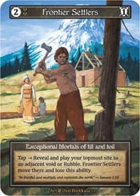Frontier Settlers (Foil) - Beta - Sorcery: Contested Realm card