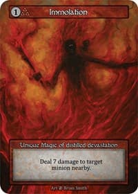 Immolation - Beta - Sorcery: Contested Realm card